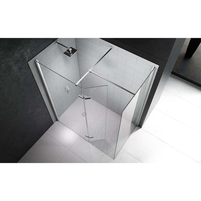 Merlyn 8 Series 1400mm x 900mm Showerwall Including Merlyn MStone Tray - Unbeatable Bathrooms