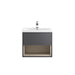 Hudson Reed Coast Vanity Unit - Wall Hung 1 Drawer Unit with Basin - Unbeatable Bathrooms