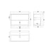 Hudson Reed Coast Vanity Unit - Wall Hung 1 Drawer Unit with Basin - Unbeatable Bathrooms