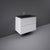 RAK Precious 800mm Vanity Unit - Wall Hung 2 Drawer Unit with Drop-In Basin - Unbeatable Bathrooms