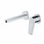 RAK Ceramics Petit Round Wall Mounted Single Lever Basin Mixer - Brushed Nickel - Unbeatable Bathrooms