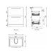 The White Space Scene 600/800mm Vanity Unit - Floor Standing 2 Drawer Unit - Unbeatable Bathrooms