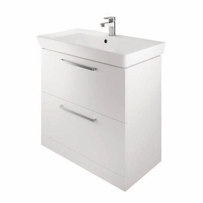 The White Space Scene 600/800mm Vanity Unit - Floor Standing 2 Drawer Unit - Unbeatable Bathrooms