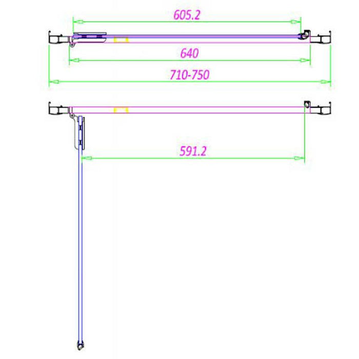 Sommer 8mm Hinged Shower Door - 1900mm - Various Sizes - Unbeatable Bathrooms