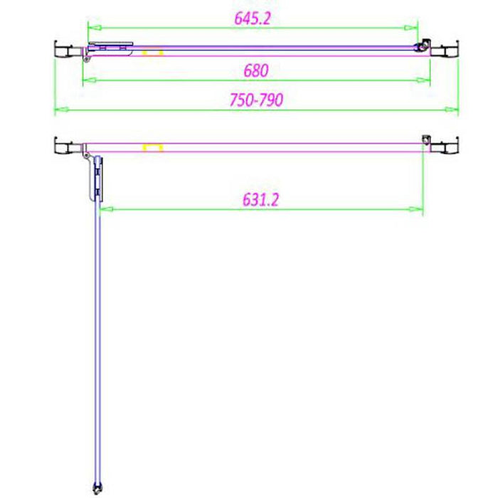 Sommer 8mm Hinged Shower Door - 1900mm - Various Sizes - Unbeatable Bathrooms