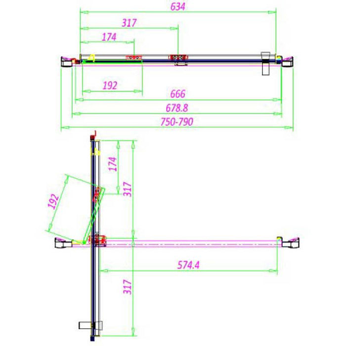 Sommer 8mm Infold Shower Door - 1900mm - Various Sizes - Unbeatable Bathrooms