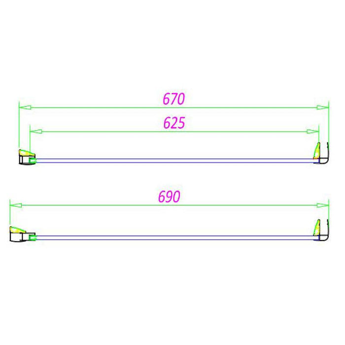 Sommer 8mm Infold Shower Door - 1900mm - Various Sizes - Unbeatable Bathrooms