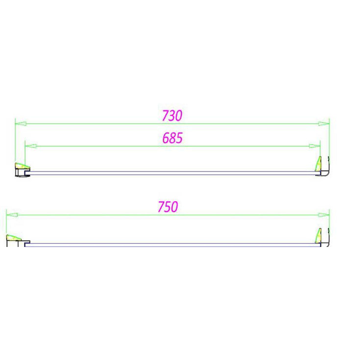 Sommer 8mm Hinged Shower Door - 1900mm - Various Sizes - Unbeatable Bathrooms