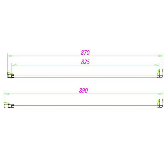 Sommer 8mm Infold Shower Door - 1900mm - Various Sizes - Unbeatable Bathrooms