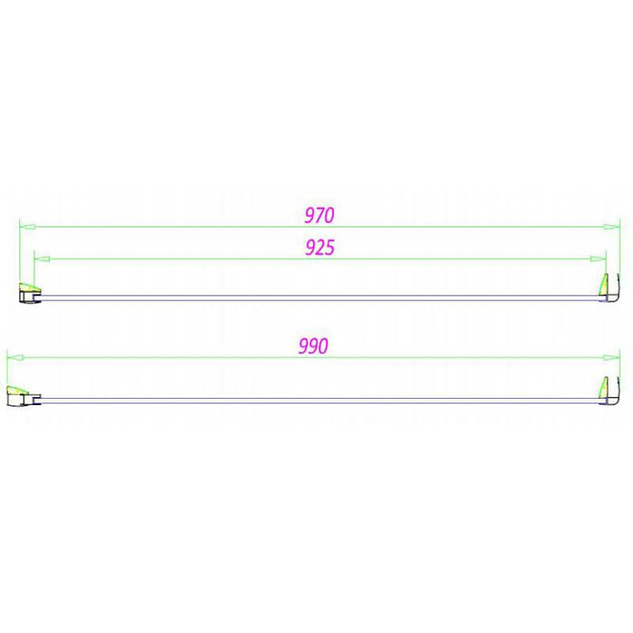 Sommer 8mm Hinged Shower Door - 1900mm - Various Sizes - Unbeatable Bathrooms