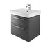 The White Space Scene 600mm Vanity Unit - Wall Hung 2 Drawer Unit - Unbeatable Bathrooms