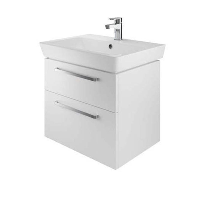 The White Space Scene 600/800mm Vanity Unit - Wall Hung 2 Drawer Unit - Unbeatable Bathrooms