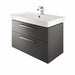 The White Space Scene 600mm Vanity Unit - Wall Hung 2 Drawer Unit - Unbeatable Bathrooms