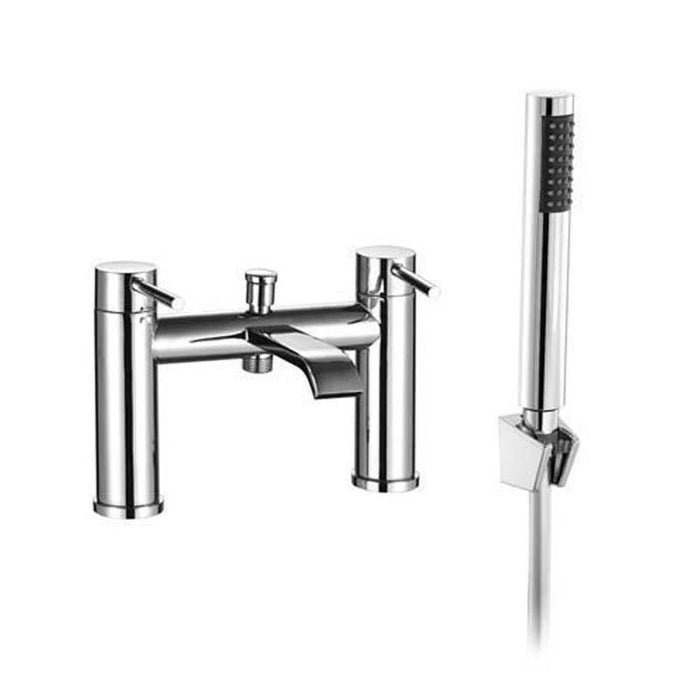 The White Space Fall Bath Shower Mixer - Chrome - Unbeatable Bathrooms