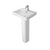 The White Space Scene 1TH Pedestal Basin (Various Sizes) - Unbeatable Bathrooms