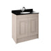 Nuie York 2 Door Floor Standing Vanity Unit with Black Marble Top & 1 Tap Hole Basin - Unbeatable Bathrooms