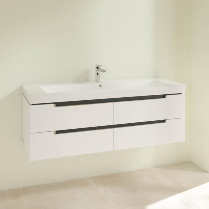 Villeroy & Boch Subway 2.0 1300mm Vanity Unit - Wall Hung 4 Drawer Unit - Unbeatable Bathrooms