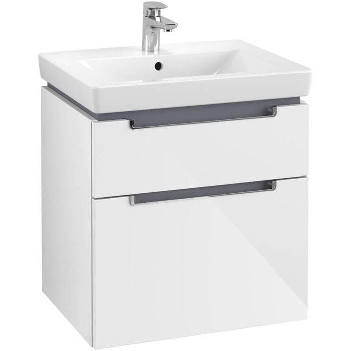 Villeroy & Boch Subway 2.0 600mm Vanity Unit - Wall Hung 2 Drawer Unit - Unbeatable Bathrooms