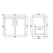 Hudson Reed Apollo Vanity Unit - Wall Hung 1 & 2 Door Units with Basin (Various) - Unbeatable Bathrooms