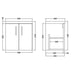 Hudson Reed Apollo Vanity Unit - Wall Hung 1 & 2 Door Units with Basin (Various) - Unbeatable Bathrooms