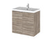 Hudson Reed Fusion 500/600mm Vanity Unit - Wall Hung 2 Door Unit with Basin - Unbeatable Bathrooms