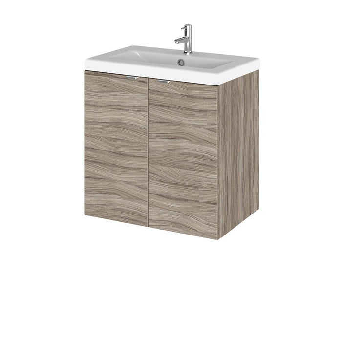 Hudson Reed Fusion 500/600mm Vanity Unit - Wall Hung 2 Door Unit with Basin - Unbeatable Bathrooms