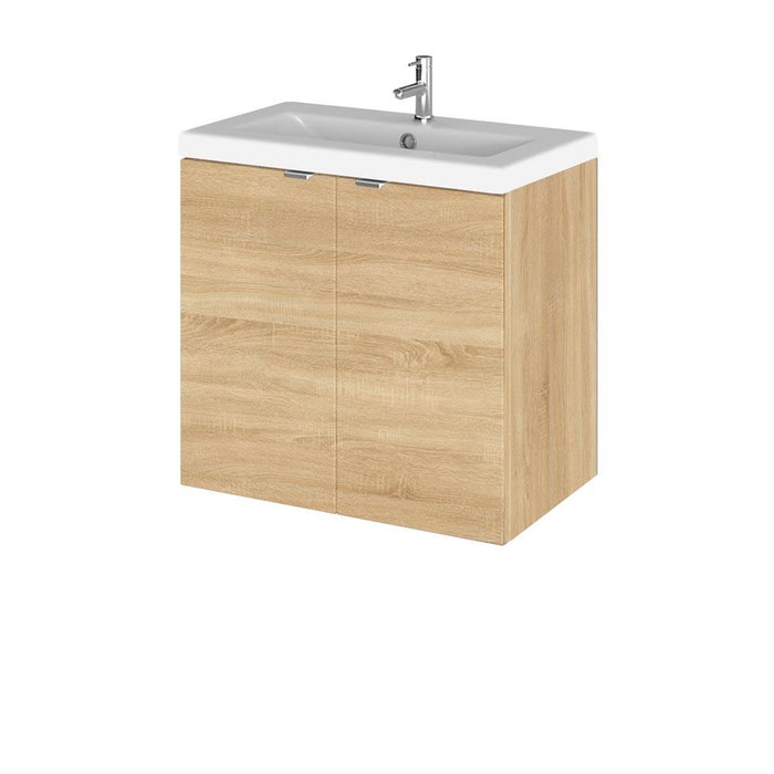 Hudson Reed Fusion 500/600mm Vanity Unit - Wall Hung 2 Door Unit with Basin - Unbeatable Bathrooms