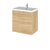 Hudson Reed Fusion 500/600mm Vanity Unit - Wall Hung 2 Door Unit with Basin - Unbeatable Bathrooms