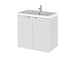 Hudson Reed Fusion 500/600mm Vanity Unit - Wall Hung 2 Door Unit with Basin - Unbeatable Bathrooms