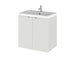 Hudson Reed Fusion 500/600mm Vanity Unit - Wall Hung 2 Door Unit with Basin - Unbeatable Bathrooms