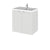 Hudson Reed Fusion 500/600mm Vanity Unit - Wall Hung 2 Door Unit with Basin - Unbeatable Bathrooms