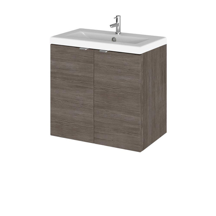 Hudson Reed Fusion 500/600mm Vanity Unit - Wall Hung 2 Door Unit with Basin - Unbeatable Bathrooms