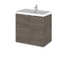 Hudson Reed Fusion 500/600mm Vanity Unit - Wall Hung 2 Door Unit with Basin - Unbeatable Bathrooms