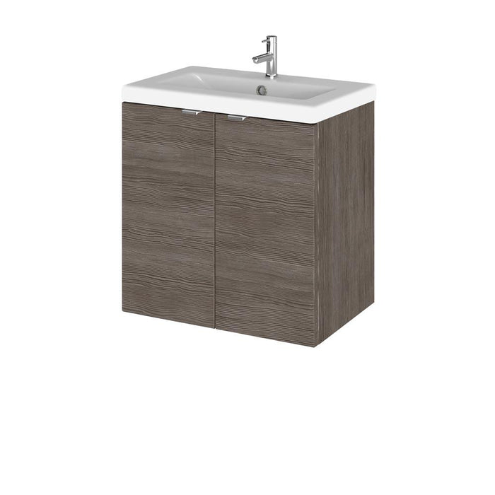 Hudson Reed Fusion 500/600mm Vanity Unit - Wall Hung 2 Door Unit with Basin - Unbeatable Bathrooms