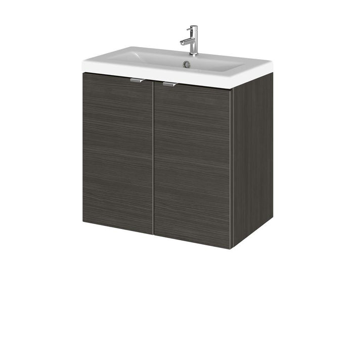 Hudson Reed Fusion 500/600mm Vanity Unit - Wall Hung 2 Door Unit with Basin - Unbeatable Bathrooms