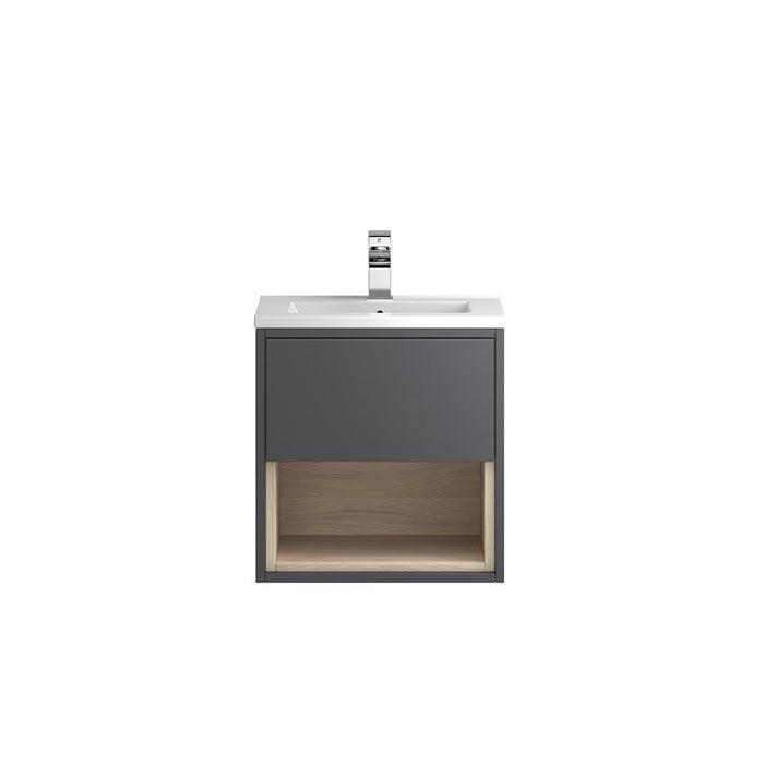 Hudson Reed Coast Vanity Unit - Wall Hung 1 Drawer Unit with Basin - Unbeatable Bathrooms