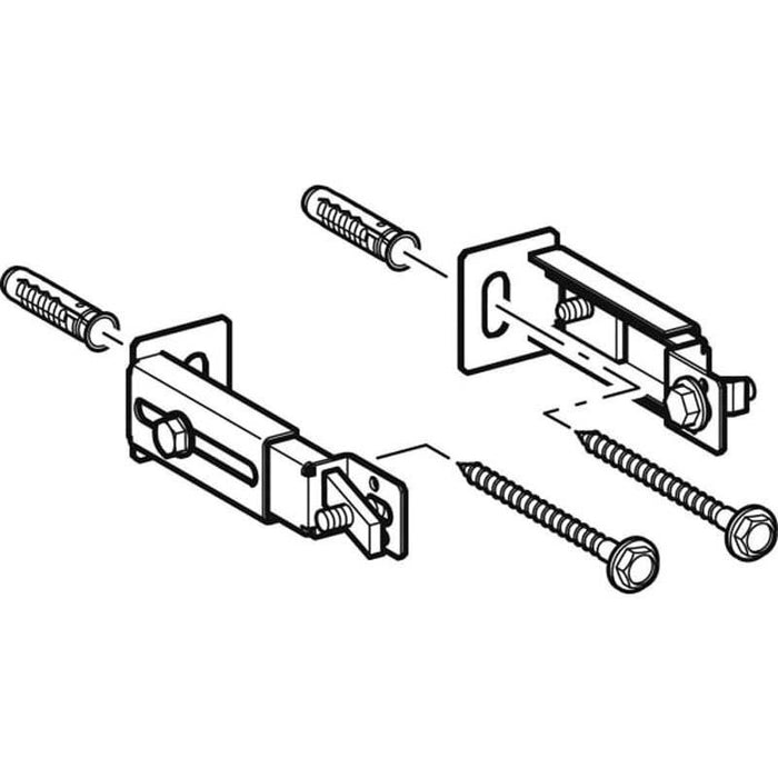 Geberit Duofix Foot Fastener Set on Rear Wall - Unbeatable Bathrooms