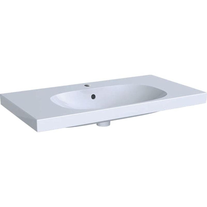 Geberit Acanto Cabinet 90cm for Washbasin, with One Drawer, One Internal Drawer and Trap Lava - Unbeatable Bathrooms