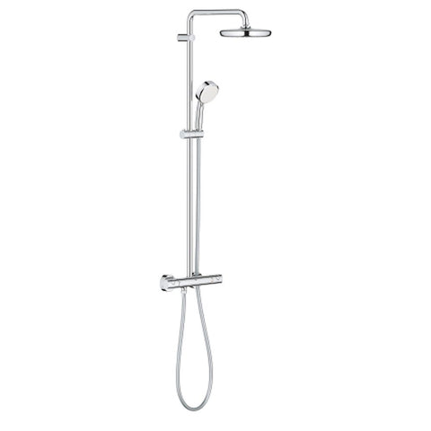 Grohe Tempesta Cosmopolitan System 210 Shower System with Thermostat for Wall Mounting - Unbeatable Bathrooms