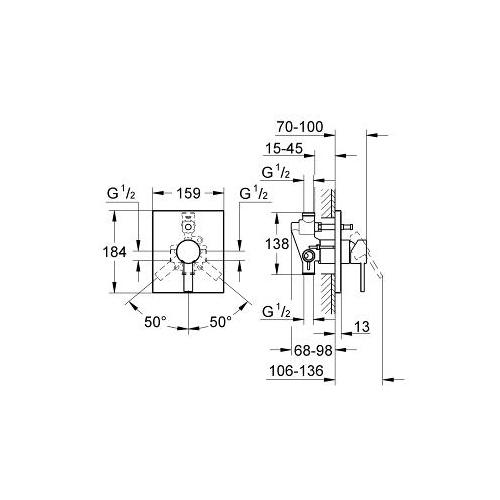 Grohe Allure Single Lever Bath or Shower Mixer Trim - Unbeatable Bathrooms