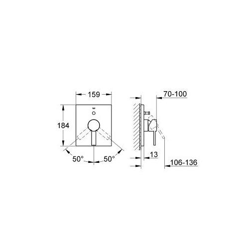 Grohe Allure Single Lever Bath or Shower Mixer Trim - Unbeatable Bathrooms