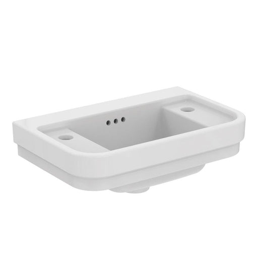 Ideal Standard Calla 45cm Handrinse Basin - 2 Tapholes with Overflow - Unbeatable Bathrooms
