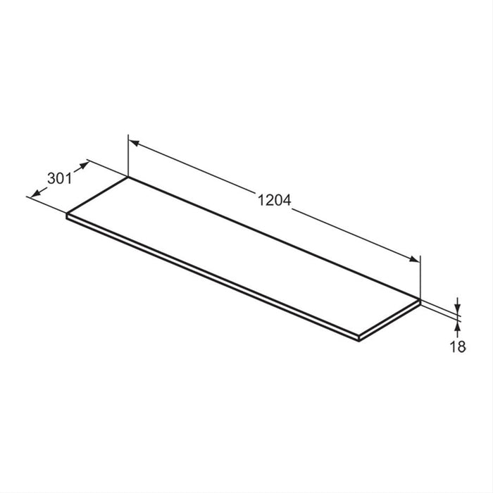 Ideal Standard i.Life A Worktop - Unbeatable Bathrooms