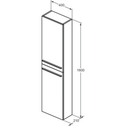 Ideal Standard i.Life S 40cm Compact Tall Column Unit - Unbeatable Bathrooms