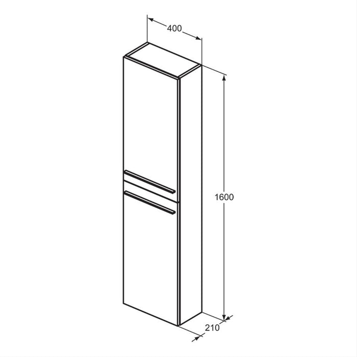 Ideal Standard i.Life S 40cm Compact Tall Column Unit - Unbeatable Bathrooms