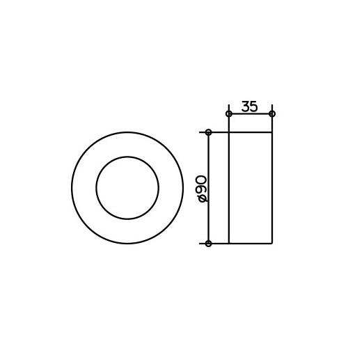 Keuco Ixmo Extension Rosette for Installation of the Single Lever Mixer 59551 - Unbeatable Bathrooms