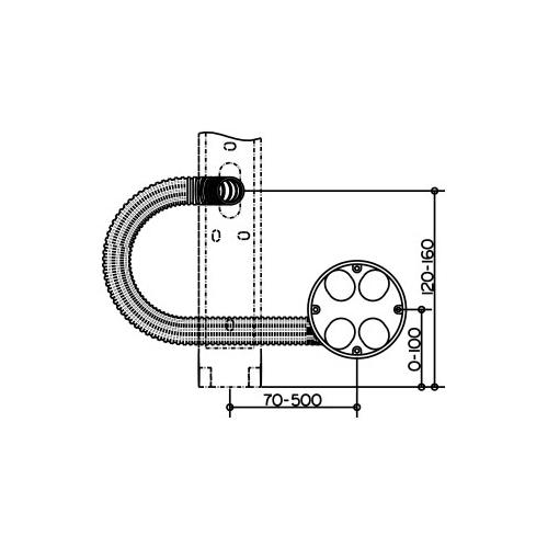 Keuco Rough Part Wall Socket for Cavity Wall Installation 17699 - Unbeatable Bathrooms