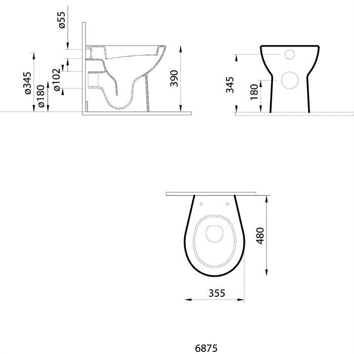 Vitra Layton Back-To-Wall Toilet - Unbeatable Bathrooms