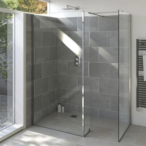 Tissino Armano Walk-In Shower Glass Panel with Wall Profile - Unbeatable Bathrooms