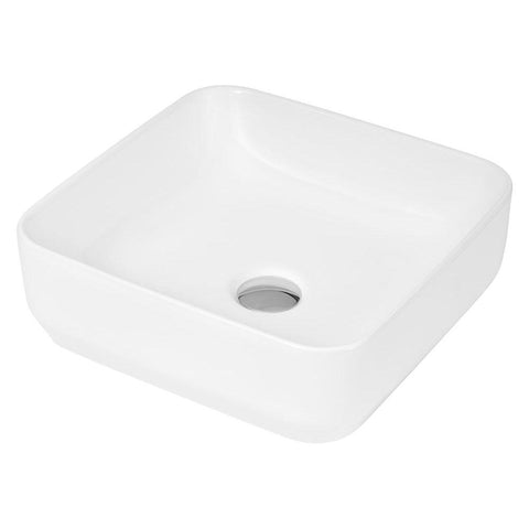 Hudson Reed 365mm 0TH Square Countertop Vessel Basin - Unbeatable Bathrooms